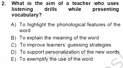 Okuma Ve Dinleme Öğretimi 2012 - 2013 Ara Sınavı 2.Soru