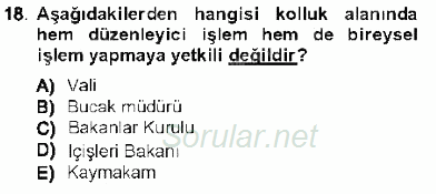 Özel Güvenlik Hukuku 1 2012 - 2013 Ara Sınavı 18.Soru