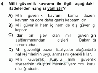 Özel Güvenlik Hukuku 1 2012 - 2013 Ara Sınavı 4.Soru