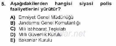 Özel Güvenlik Hukuku 1 2012 - 2013 Ara Sınavı 5.Soru
