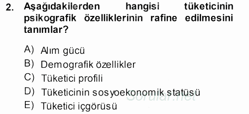 Medya Planlama 2013 - 2014 Dönem Sonu Sınavı 2.Soru