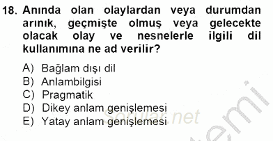 Erken Çocukluk Döneminde Gelişim 2 2014 - 2015 Ara Sınavı 18.Soru