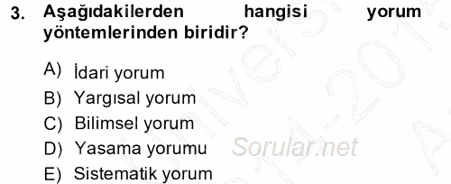 Vergi Ceza Hukuku 2014 - 2015 Ara Sınavı 3.Soru