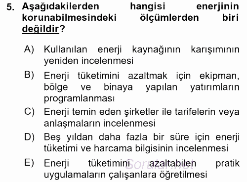 Turizm Sosyolojisi 2015 - 2016 Tek Ders Sınavı 5.Soru