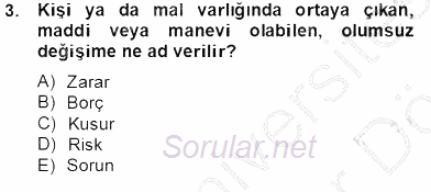 Özel Güvenlik Hukuku 2 2012 - 2013 Dönem Sonu Sınavı 3.Soru