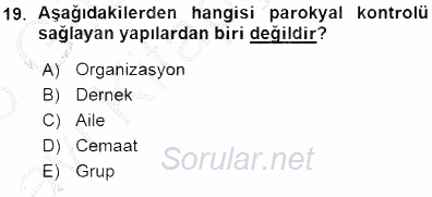 Kriminoloji 2015 - 2016 Ara Sınavı 19.Soru