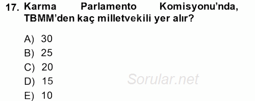 Dış Ticarete Giriş 2013 - 2014 Tek Ders Sınavı 17.Soru