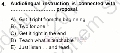 Dil Edinimi 2014 - 2015 Dönem Sonu Sınavı 4.Soru
