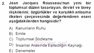 Türk Kültür Tarihi 2014 - 2015 Dönem Sonu Sınavı 2.Soru