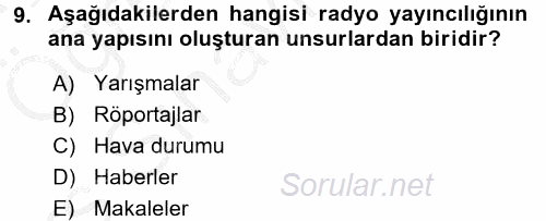 İletişim Ortamları Tasarımı 2016 - 2017 3 Ders Sınavı 9.Soru