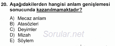 Erken Çocukluk Döneminde Gelişim 2 2013 - 2014 Ara Sınavı 20.Soru