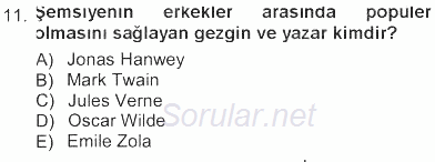 Giysi Seçimi 2012 - 2013 Tek Ders Sınavı 11.Soru