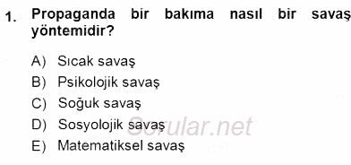 İkna Edici İletişim 2013 - 2014 Ara Sınavı 1.Soru