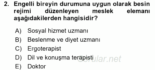 Bakım Elemanı Yetiştirme Ve Geliştirme 2 2016 - 2017 Dönem Sonu Sınavı 2.Soru