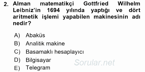 Yeni Teknolojiler ve Çalışma Hayatı 2016 - 2017 Ara Sınavı 2.Soru