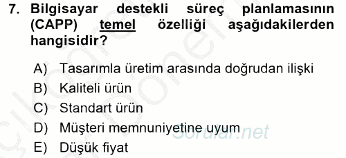 Yeni Teknolojiler ve Çalışma Hayatı 2016 - 2017 Ara Sınavı 7.Soru