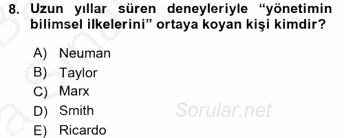 Yeni Teknolojiler ve Çalışma Hayatı 2016 - 2017 Ara Sınavı 8.Soru
