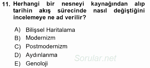 Çağdaş Sosyoloji Kuramları 2017 - 2018 Ara Sınavı 11.Soru