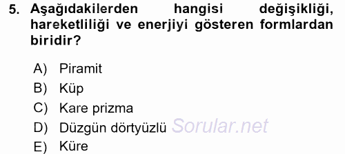 Bilgisayar Destekli Temel Tasarım 2017 - 2018 Ara Sınavı 5.Soru