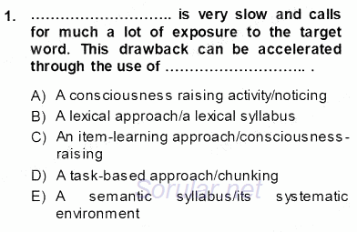 Okuma Ve Dinleme Öğretimi 2013 - 2014 Ara Sınavı 1.Soru