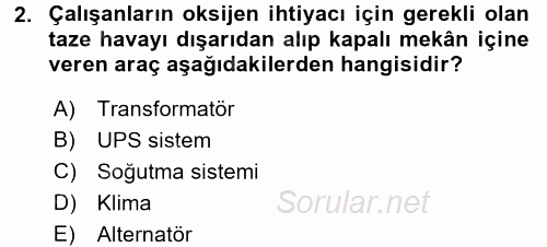 Radyo ve Televizyonda Ölçü Bakım 2017 - 2018 Dönem Sonu Sınavı 2.Soru