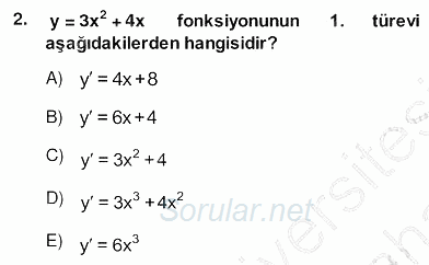 Yöneylem Araştırması 2 2013 - 2014 Ara Sınavı 2.Soru