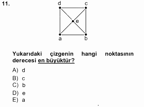 Matematik 2 2012 - 2013 Dönem Sonu Sınavı 11.Soru