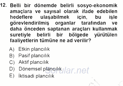 Genel Turizm Bilgisi 2012 - 2013 Dönem Sonu Sınavı 12.Soru