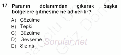 Genel Turizm Bilgisi 2012 - 2013 Dönem Sonu Sınavı 17.Soru