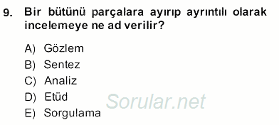 Örgütlerde İnsan Kaynakları Yönetimi 2013 - 2014 Ara Sınavı 9.Soru