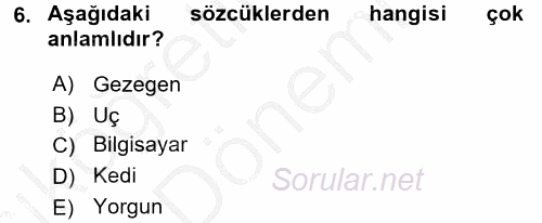 Sembolik Mantık 2016 - 2017 Ara Sınavı 6.Soru