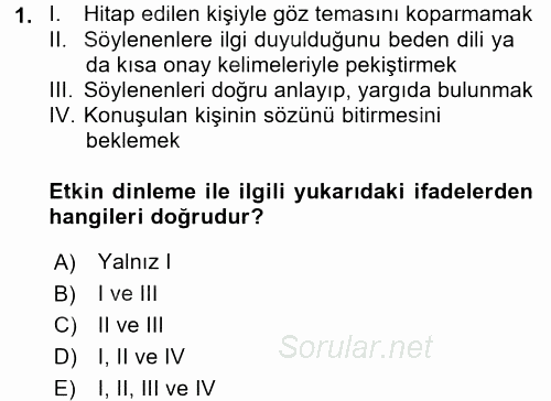 Profesyonel Yaşamda İmaj ve İtibar Yönetimi 2016 - 2017 Dönem Sonu Sınavı 1.Soru