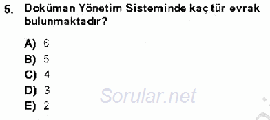 Ulusal Yargı Ağı Projesi 1 2013 - 2014 Dönem Sonu Sınavı 5.Soru