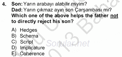Dilbilim 2 2012 - 2013 Ara Sınavı 4.Soru
