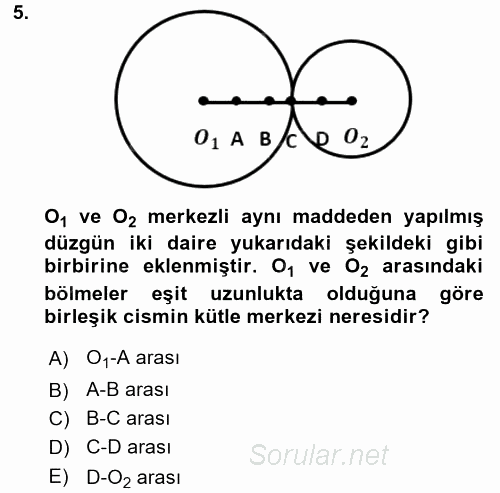 Teknolojinin Bilimsel İlkeleri 1 2015 - 2016 Dönem Sonu Sınavı 5.Soru