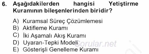 İletişim Kuramları 2012 - 2013 Dönem Sonu Sınavı 6.Soru