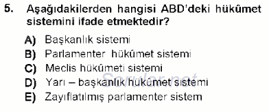 Anayasa 1 2012 - 2013 Ara Sınavı 5.Soru