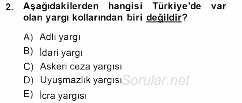Kamu Özel Kesim Yapısı Ve İlişkileri 2014 - 2015 Dönem Sonu Sınavı 2.Soru