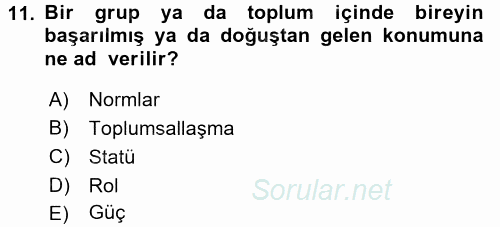 Tüketim Bilinci ve Bilinçli Tüketici 2015 - 2016 Ara Sınavı 11.Soru