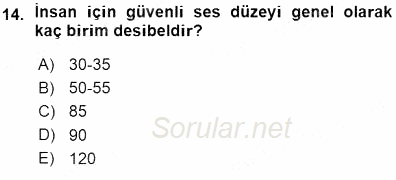 Okulöncesinde Müzik Eğitimi 1 2015 - 2016 Ara Sınavı 14.Soru