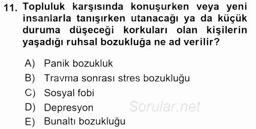 Çatışma ve Stres Yönetimi 2 2015 - 2016 Ara Sınavı 11.Soru