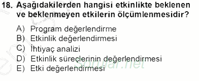 Etkinlik Yönetimi 2012 - 2013 Dönem Sonu Sınavı 18.Soru