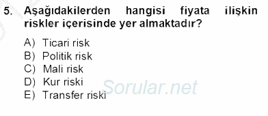 Etkinlik Yönetimi 2012 - 2013 Dönem Sonu Sınavı 5.Soru