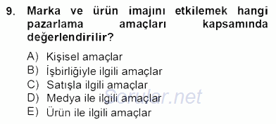 Etkinlik Yönetimi 2012 - 2013 Dönem Sonu Sınavı 9.Soru