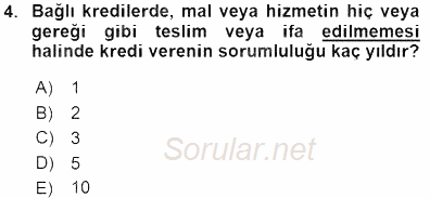Tüketici Hukuku 2015 - 2016 Dönem Sonu Sınavı 4.Soru