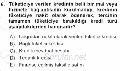 Tüketici Hukuku 2015 - 2016 Dönem Sonu Sınavı 6.Soru