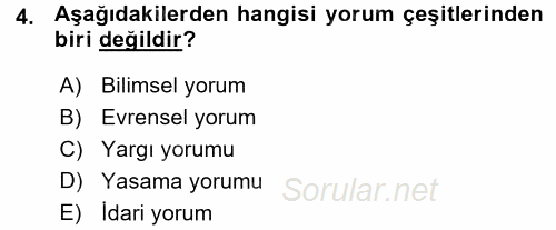 Vergi Ceza Hukuku 2015 - 2016 Ara Sınavı 4.Soru