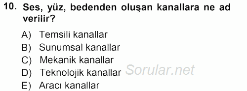 Perakendecilikte Müşteri İlişkileri Yönetimi 2013 - 2014 Ara Sınavı 10.Soru