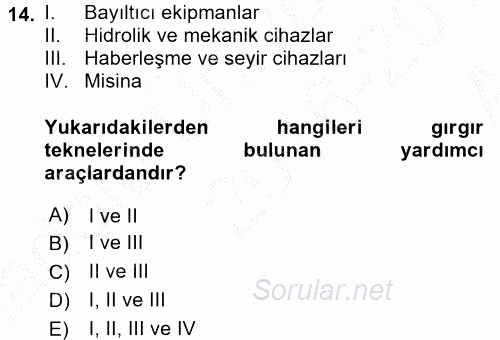 Balık Yetiştiriciliği 2016 - 2017 Ara Sınavı 14.Soru