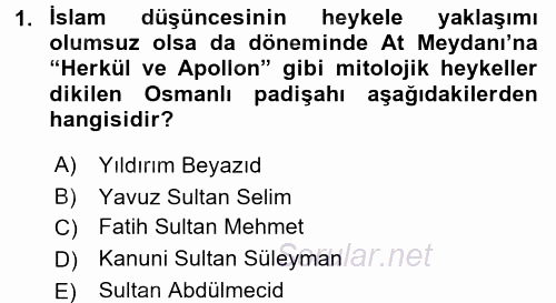 Yeni Türk Edebiyatına Giriş 2 2017 - 2018 Dönem Sonu Sınavı 1.Soru